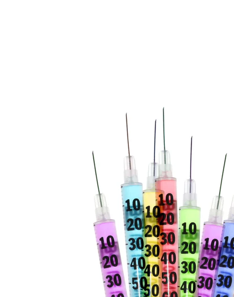 Colored Syringes — Stock Photo, Image