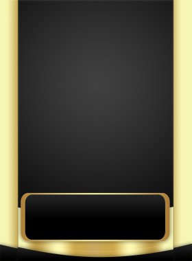 Background in Black and Golden clipart