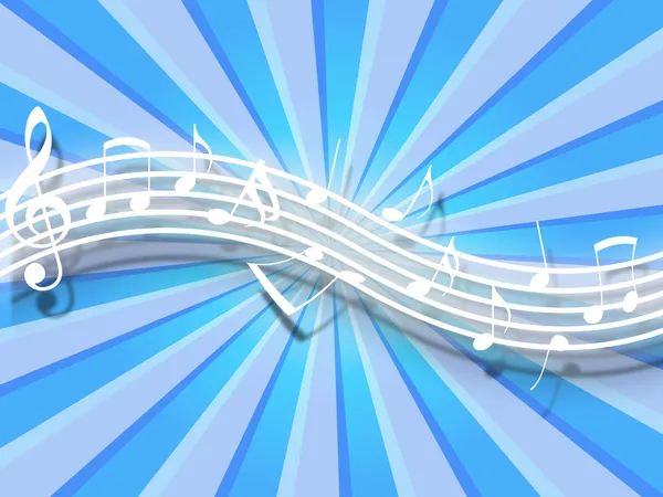 Flowing Music Notes — Stock Photo, Image