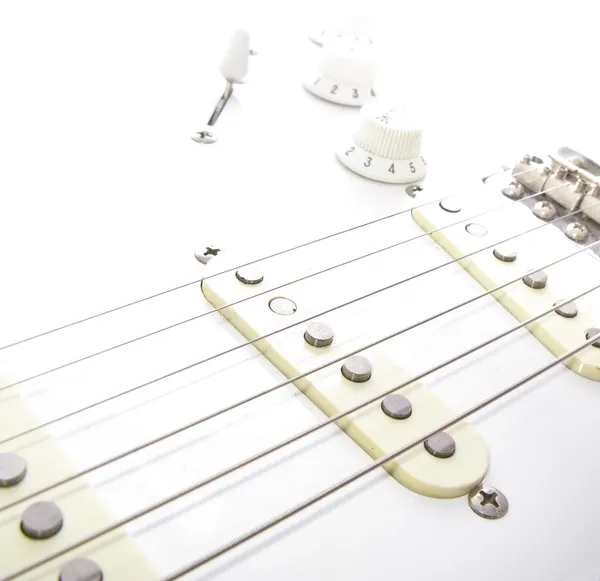Электрические гитарные струны — стоковое фото