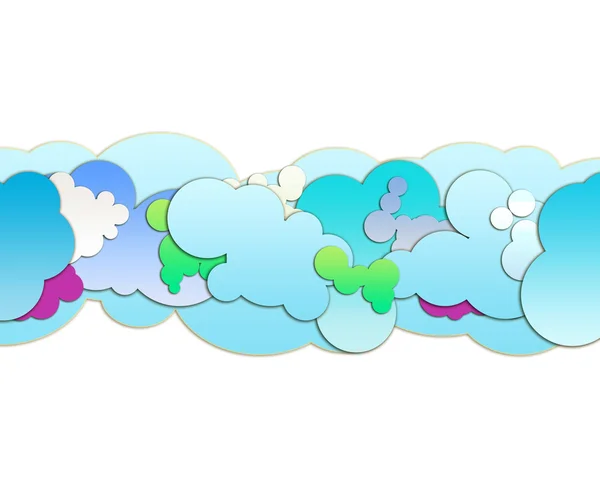 Σύννεφα κινουμένων σχεδίων — Φωτογραφία Αρχείου