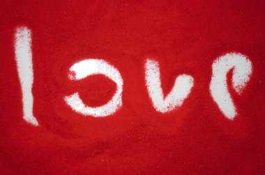 Love on Red Sand clipart