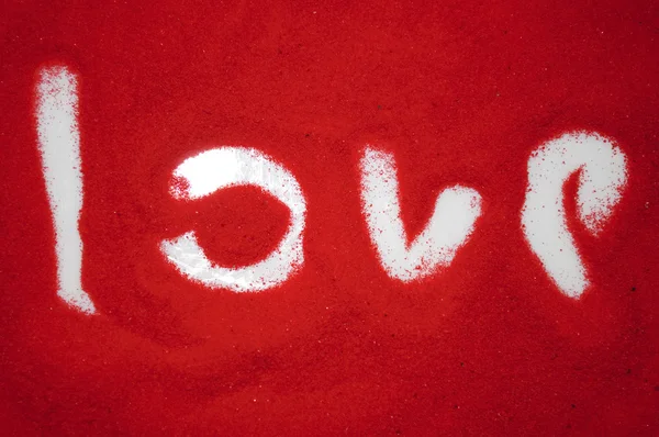 Amor en la arena roja —  Fotos de Stock
