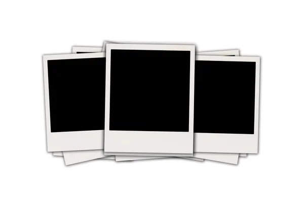 Tre polaroid vuote — Foto Stock