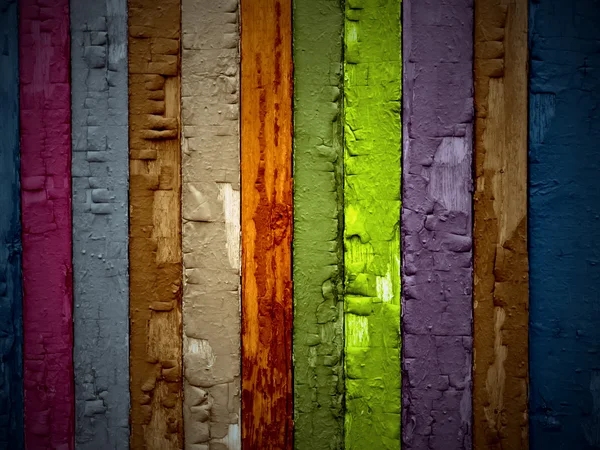 Sfondo in legno multicolore — Foto Stock