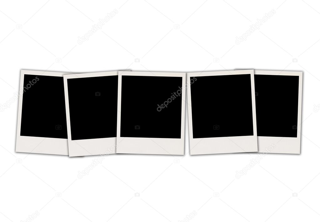 Five Blank Polaroids