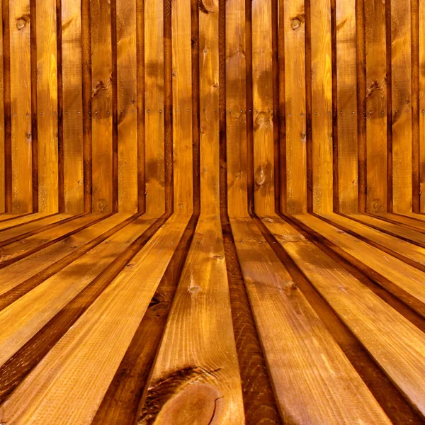 Leeres Holzzimmer — Stockfoto
