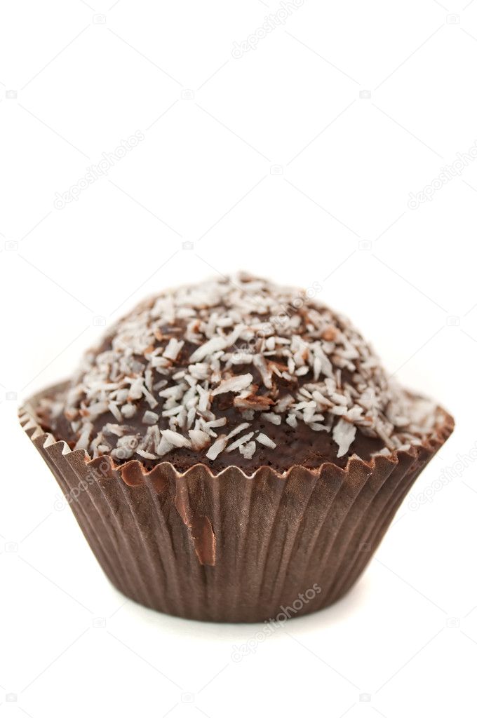 Chocolate Muffin with Coconut Chips