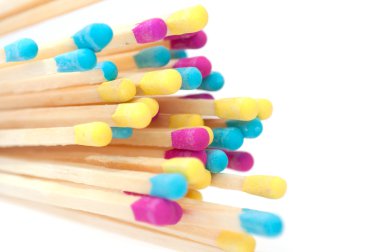 Multicolored Matches clipart