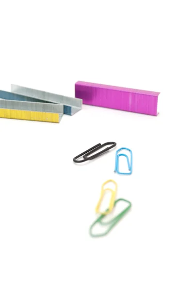 Staples and Paperclips — Stock Photo, Image