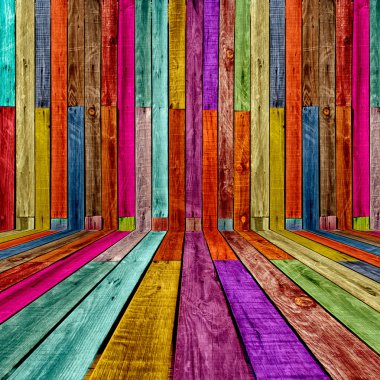 Multicolored Wooden Room