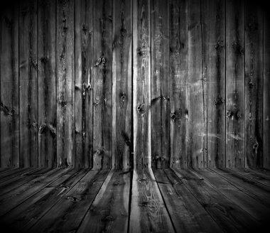 Dark Wooden Room clipart