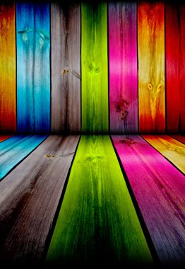 Colorful Wooden Room clipart
