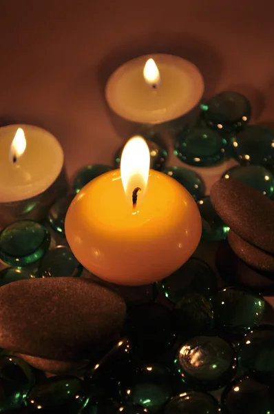 Romantyczne świece — Zdjęcie stockowe
