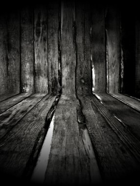 Dark Wooden Room clipart