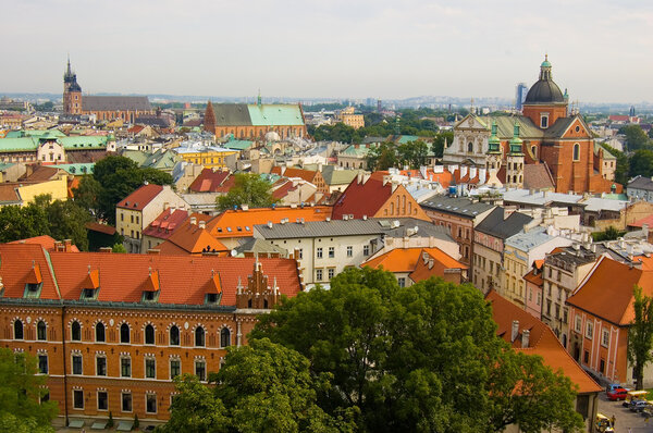 View on the Krakow city