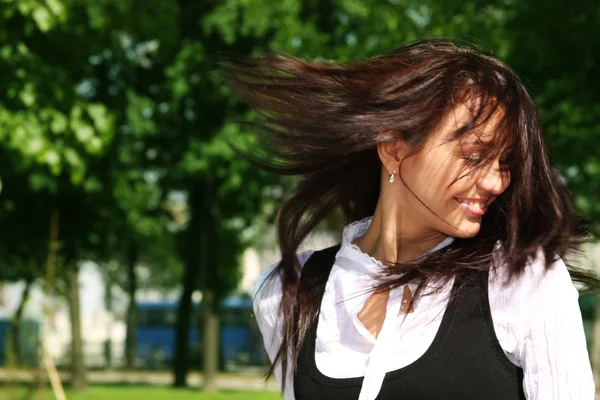 Ветер волос — стоковое фото