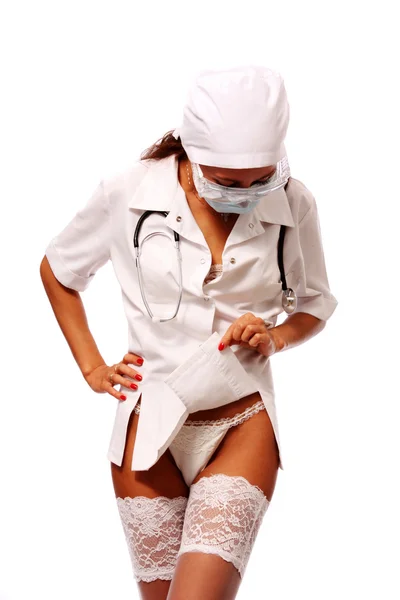 Sexuální ošetřovatelka — Stock fotografie