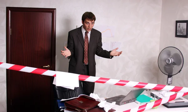 Офис - бизнесмен — стоковое фото