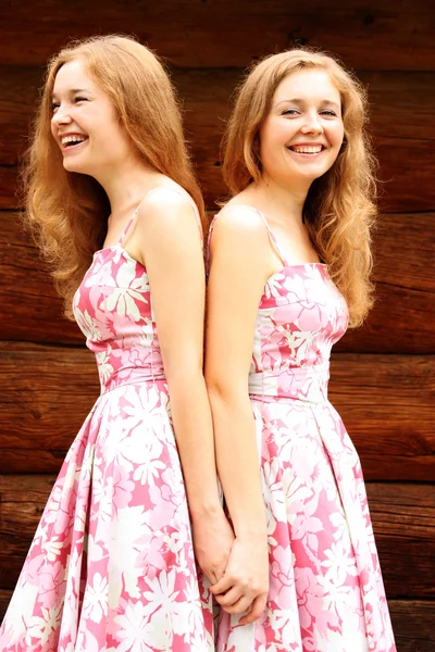 Gêmeos de irmã — Fotografia de Stock