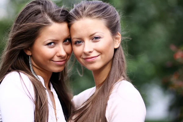 Twins meisjes — Stockfoto