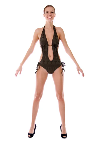 Kvinna i bikini — Stockfoto