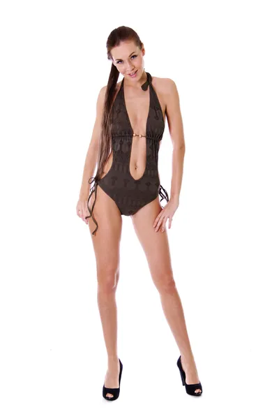Ung kvinna i bikini — Stockfoto