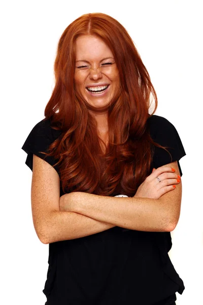 Bella donna dai capelli rossi — Foto Stock