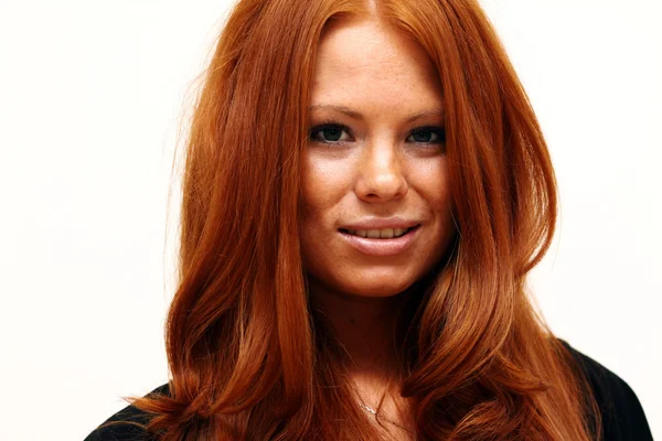 Vackra redhair kvinna — Stockfoto