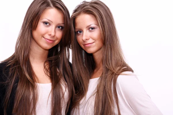 Two girls twins — Stock Photo, Image