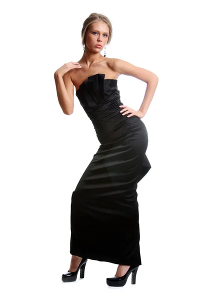 Zwarte jurk Stockfoto