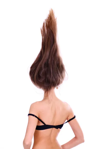 Estilo de cabelo para cima — Fotografia de Stock