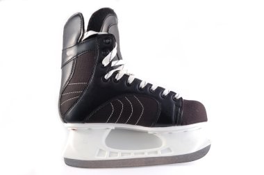 Black hockeys skates clipart