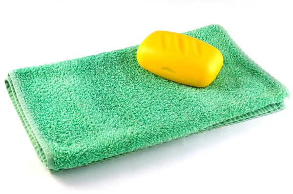 タオルと石鹸 — ストック写真