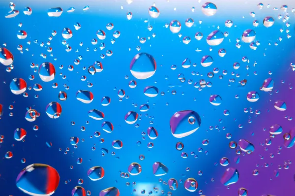 물 색깔의 방울 — 스톡 사진