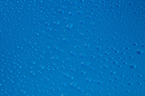 Krople wodne niebieski — Zdjęcie stockowe