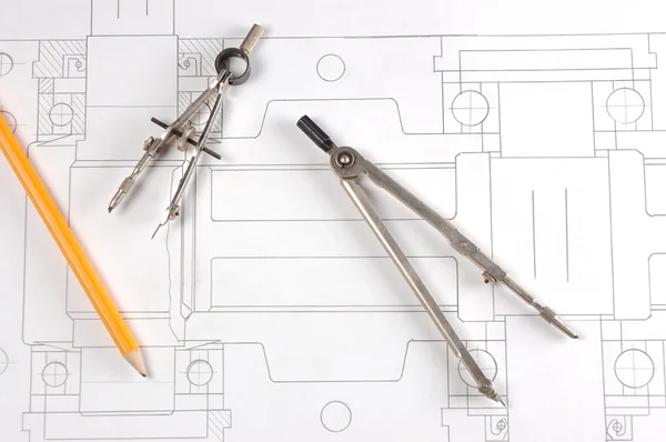Instruments for drawing — Stock Photo, Image
