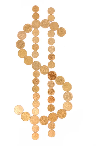 Symbol för dollarn — Stockfoto