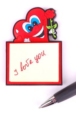 Red inscription clipart