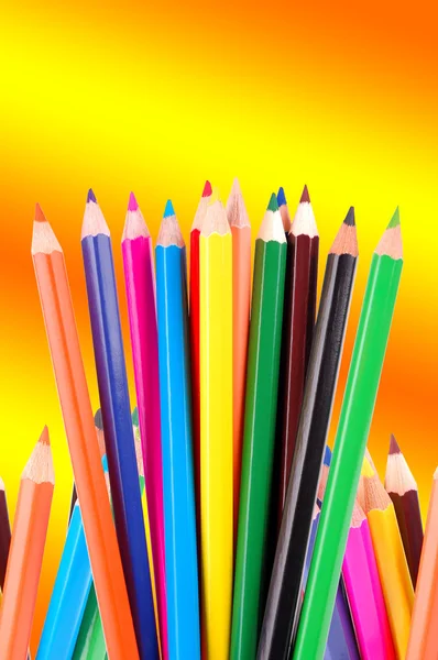 Muchos crayones — Foto de Stock