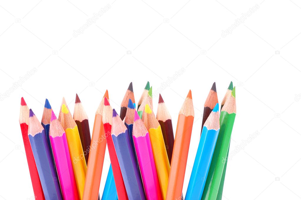 Many crayons