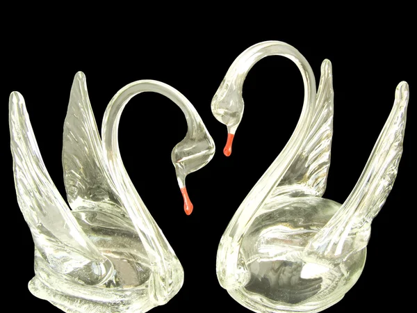 Crystal swan — Stock Photo, Image