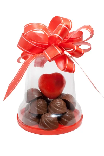 Presente de chocolate — Fotografia de Stock