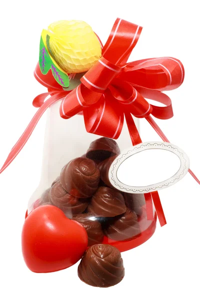 초콜릿 선물 — 스톡 사진