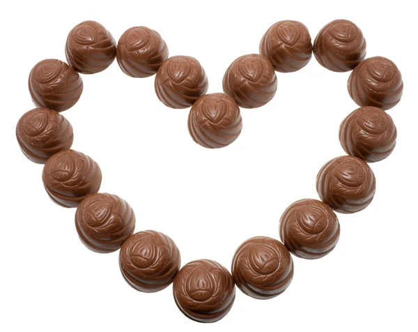 Corazón de chocolate —  Fotos de Stock