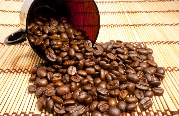 Fried coffee grains — Stock Photo, Image