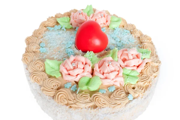 Festive cream cake — Stock Photo, Image