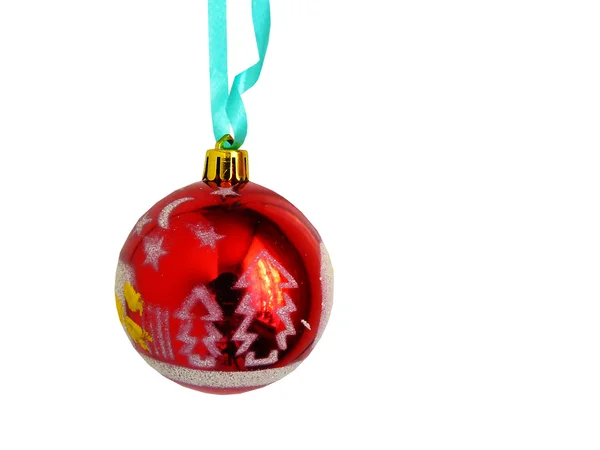 Vánoční koule o imag kožešin strom — Stock fotografie
