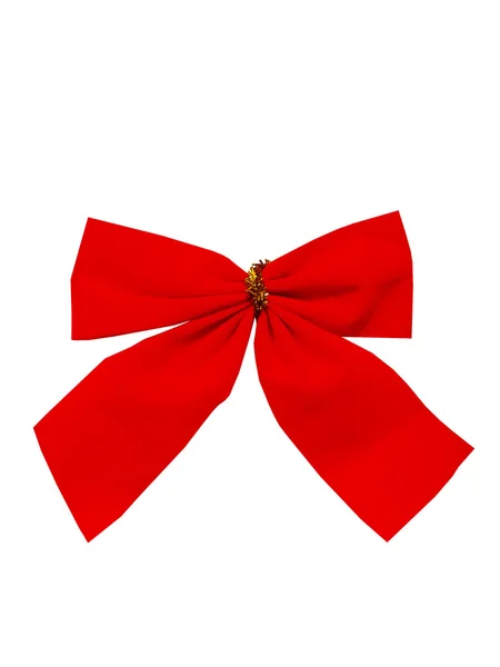 Red New Year's bow — Stock Photo, Image