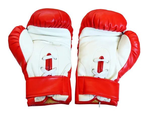 Δερμάτινα γάντια πυγμαχίας για αγώνα Royalty Free Εικόνες Αρχείου